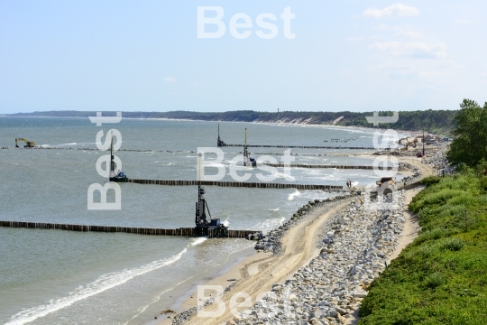 Rebuilding the coast in Ustka