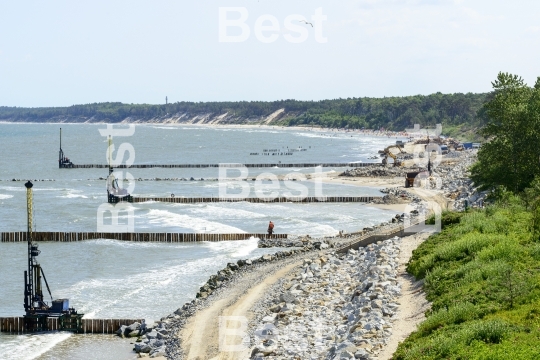 Rebuilding the coast in Ustka