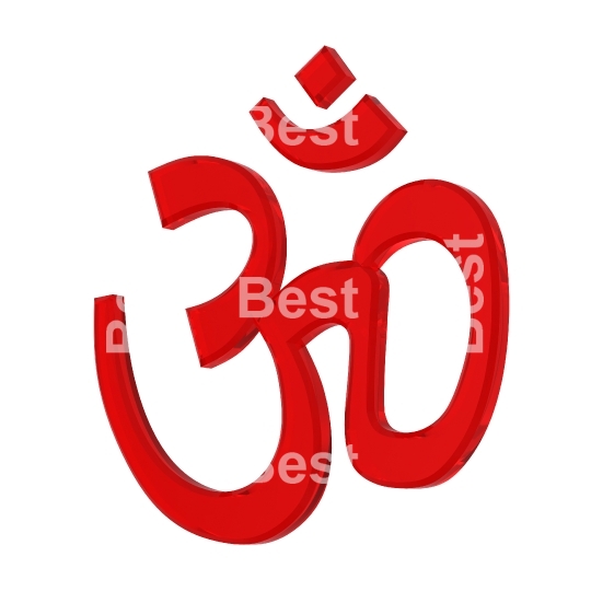 Red Hinduism symbol.
