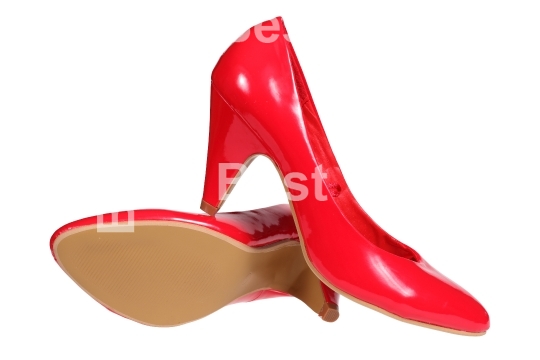 Red women s heel shoes