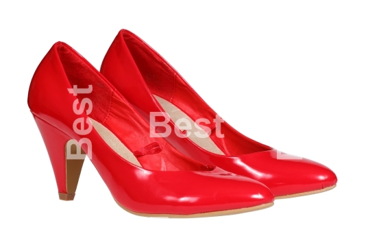 Red women s heel shoes