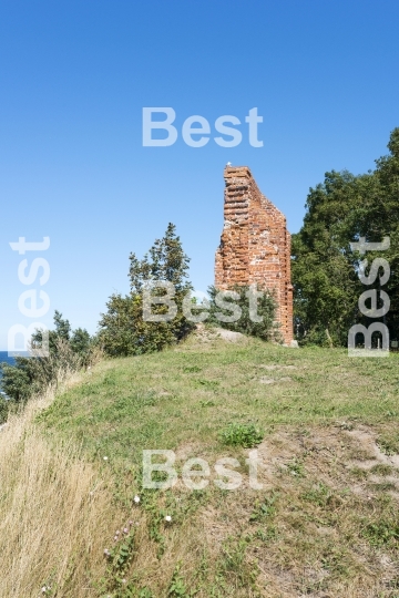 Ruins of gothic church in Trzesacz