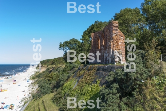 Ruins of gothic church in Trzesacz