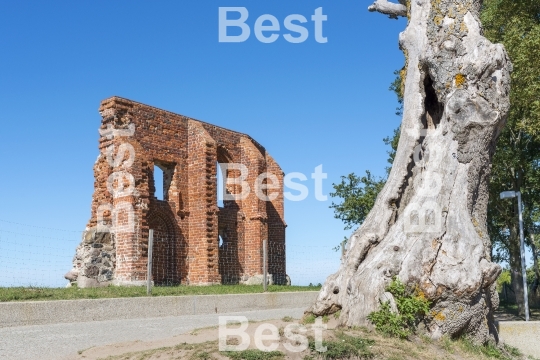 Ruins of gothic church in Trzesacz