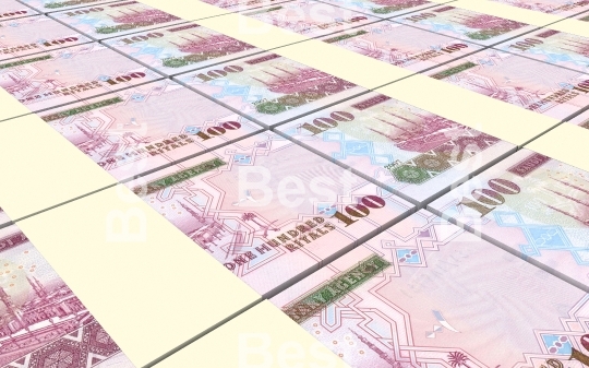 Saudi Arabia rials bills stacks background