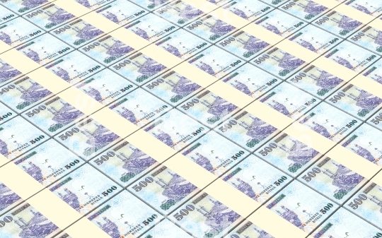 Saudi Arabia rials bills stacks background