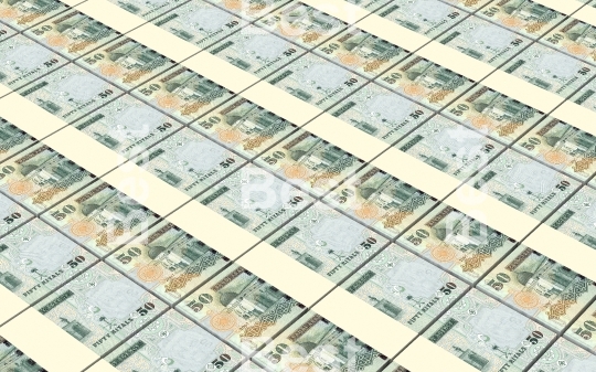 Saudi Arabia rials bills stacks background