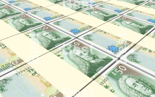 Scotland pound bills stacks background