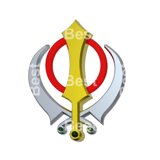 Sikhism symbol. 