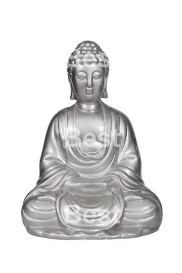 Silver Buddha statue
