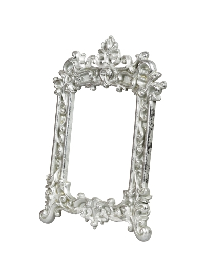 Silver carved picture frame