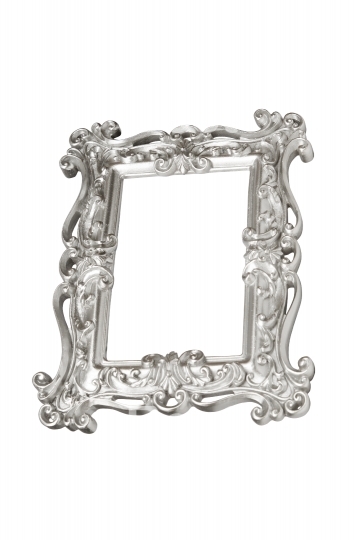 Silver carved picture frame