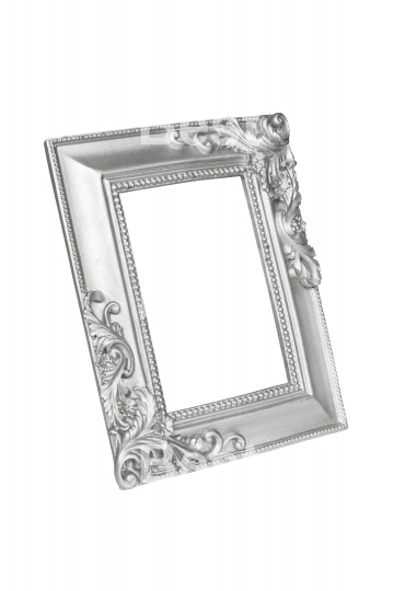 Silver carved picture frame