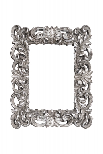 Silver carved picture frame