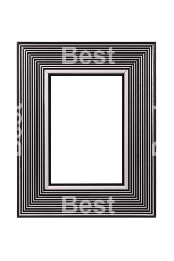 Silver-black picture frame