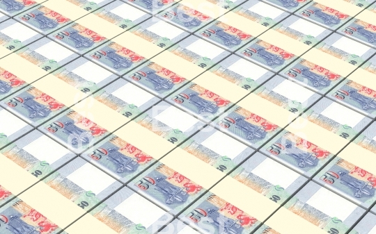 Singaporean dollar bills stacked background