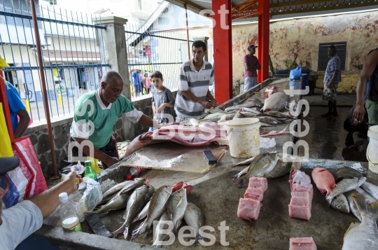 Sir Selwyn Selwyn-Clarke Market, Seychelles island