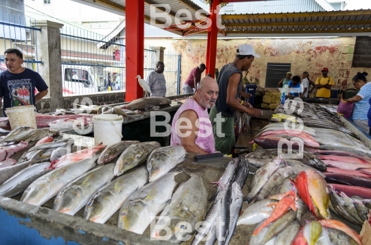 Sir Selwyn Selwyn-Clarke Market, Seychelles island