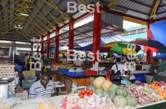 Sir Selwyn Selwyn-Clarke Market, Seychelles island