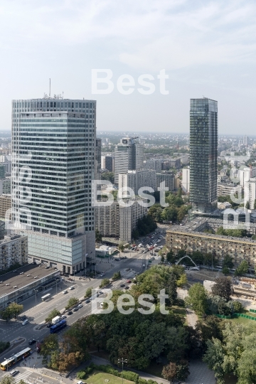 Skyscrapers in Warsaw