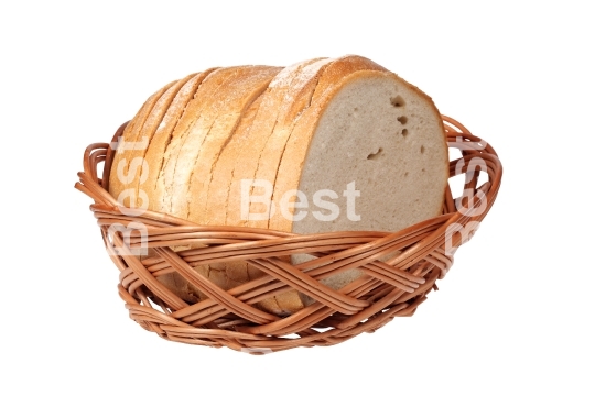 Sliced loaf of bread