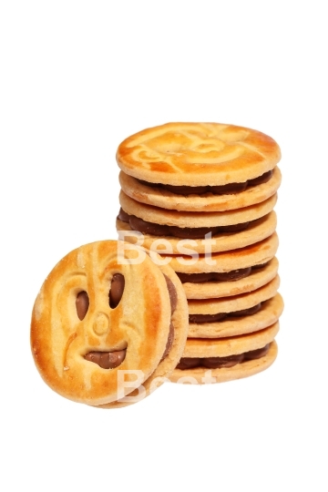 Smiling stuffed biscuit