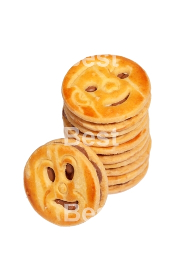 Smiling stuffed biscuit