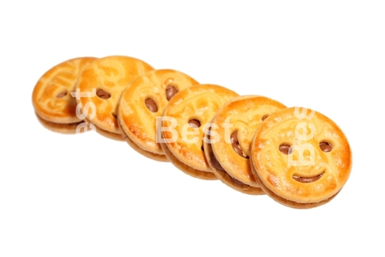 Smiling stuffed biscuit