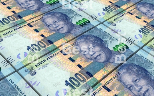 South african rands bills stacks background