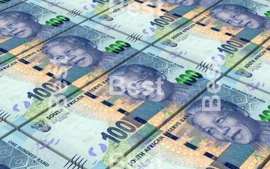 South african rands bills stacks background