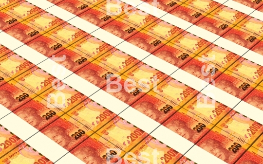 South african rands bills stacks background