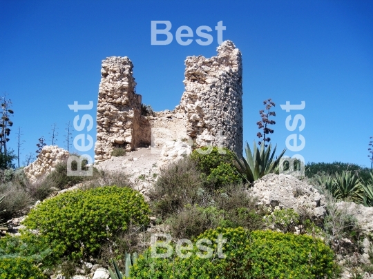 Spanish watchtower in Porto Giunco