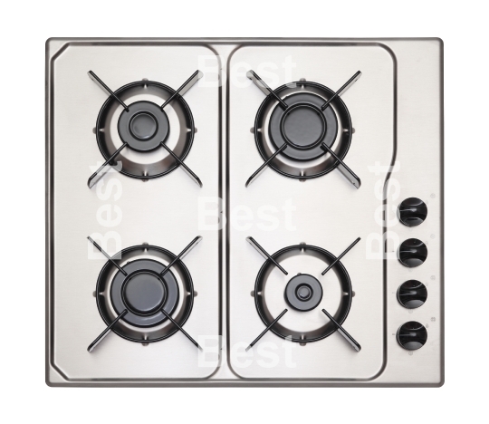 Stainless steel gas hob