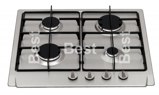 Stainless steel gas hob