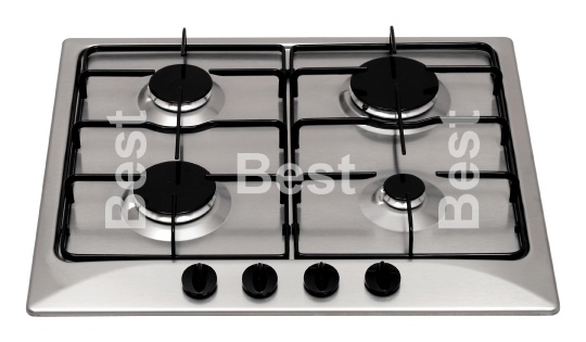 Stainless steel gas hob