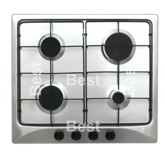 Stainless steel gas hob