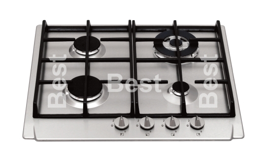 Stainless steel gas hob