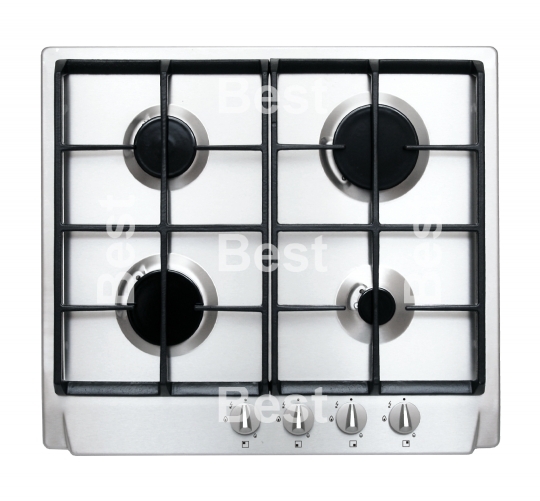 Stainless steel gas hob