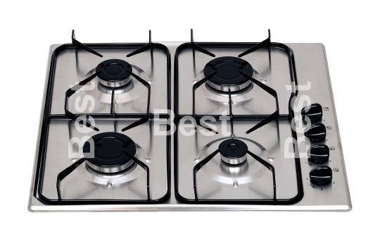 Stainless steel gas hob