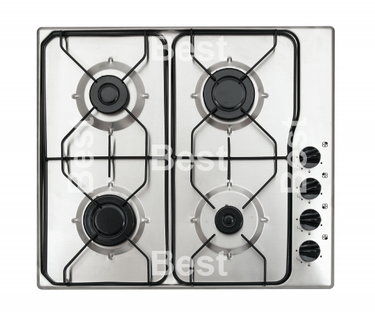 Stainless steel gas hob