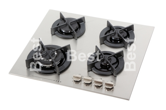 Stainless steel gas hob