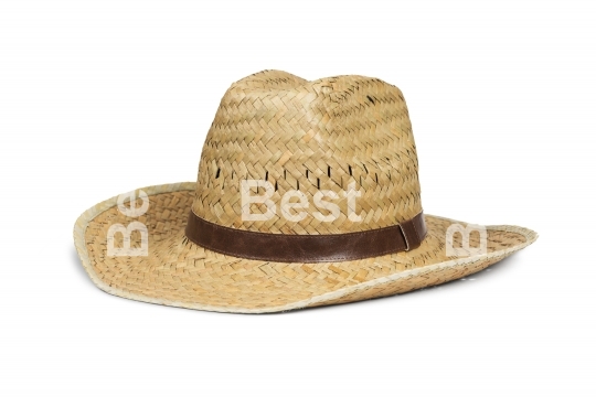 Straw cowboy hat