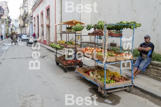 Street fruit seller