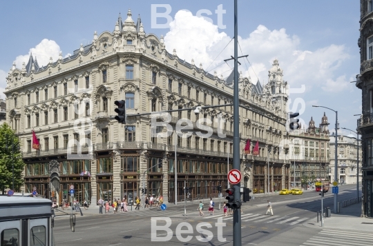 Street view in Budapest