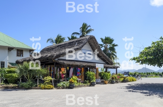 Streets of La Passe on La Digue Island