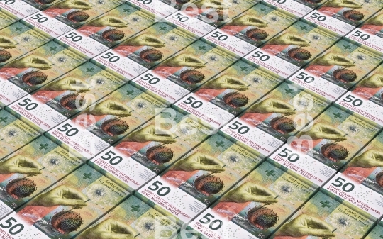 Swiss money stacks background