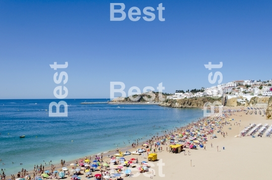 The beach in Albufeira