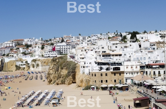 The beach in Albufeira