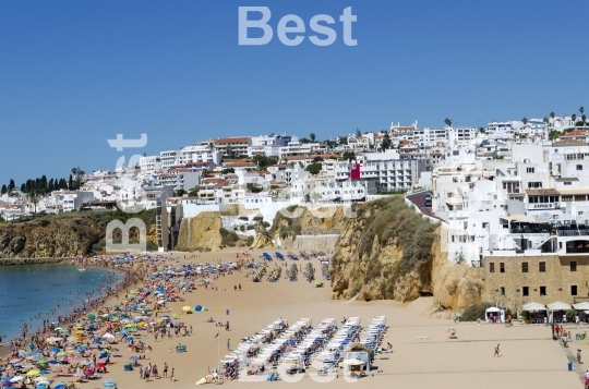 The beach in Albufeira