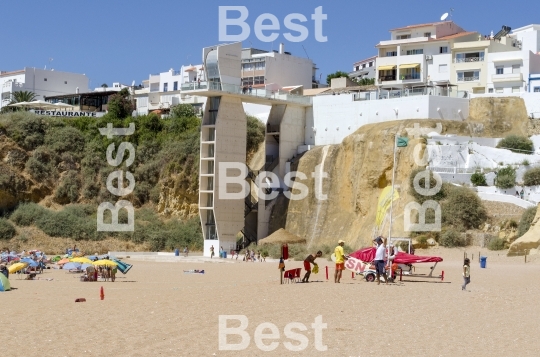 The beach in Albufeira